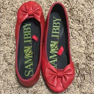 Red Sam & Libby Shoes w/Bow !